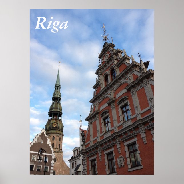 House of the Blackheads. Riga, Latvia Poster (Front)