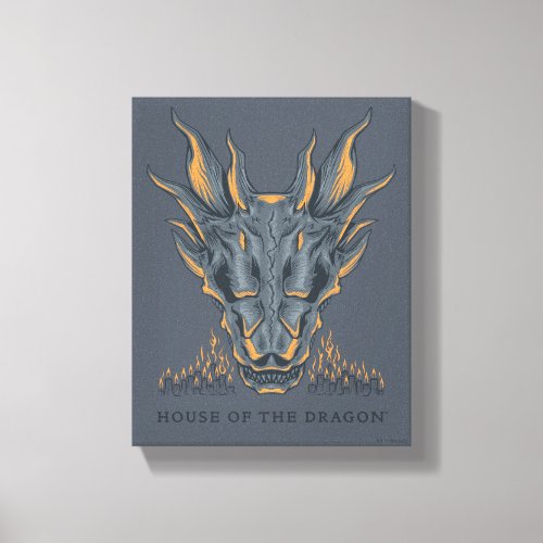 HOUSE OF THE DRAGON  Balerion Candle Altar Canvas Print