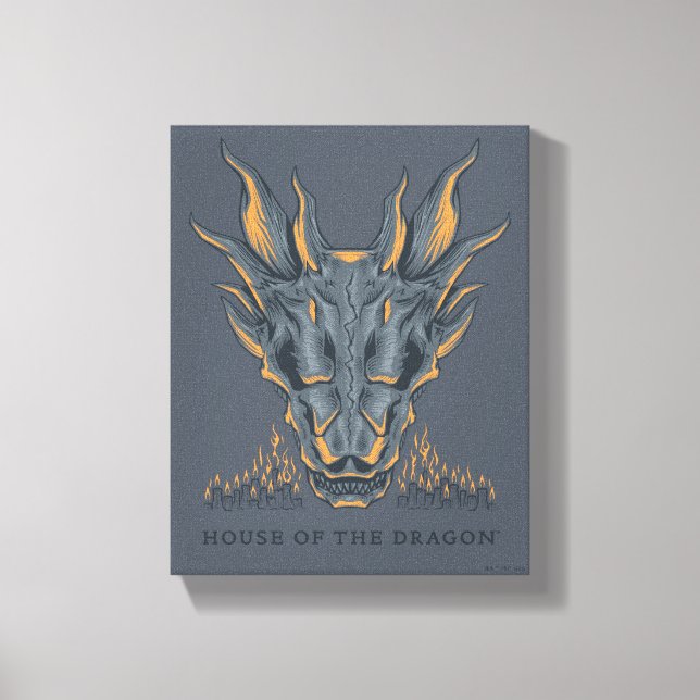 HOUSE OF THE DRAGON | Balerion Candle Altar Canvas Print (Front)