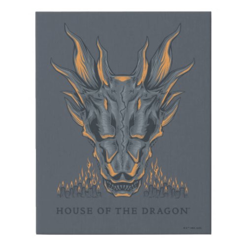 HOUSE OF THE DRAGON  Balerion Candle Altar Faux Canvas Print