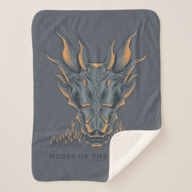 HOUSE OF THE DRAGON | Balerion Candle Altar Sherpa Blanket (Front)