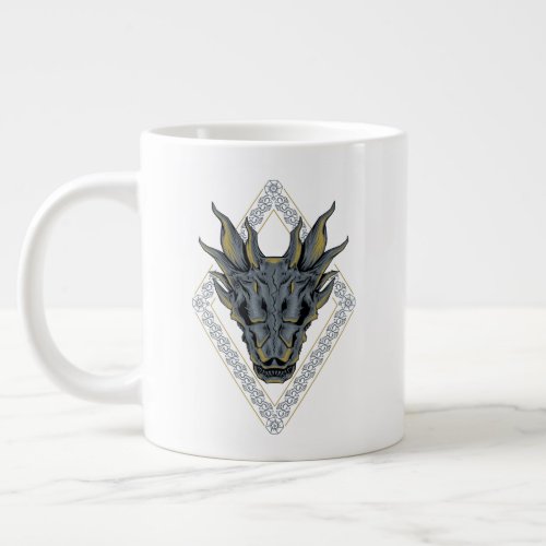 HOUSE OF THE DRAGON  Balerion Skull Diamond Crest Giant Coffee Mug