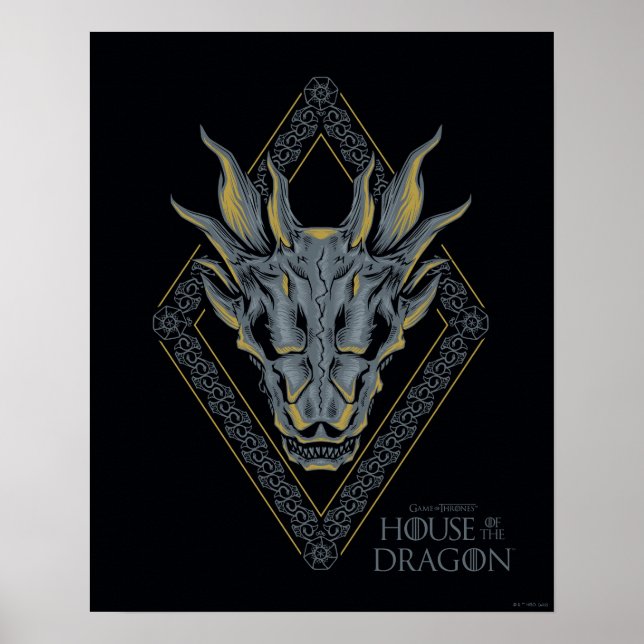 HOUSE OF THE DRAGON | Balerion Skull Diamond Crest Poster (Front)