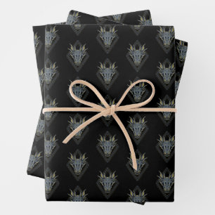 HOUSE OF THE DRAGON Balerion Skull Diamond Wrapping Paper Sheets