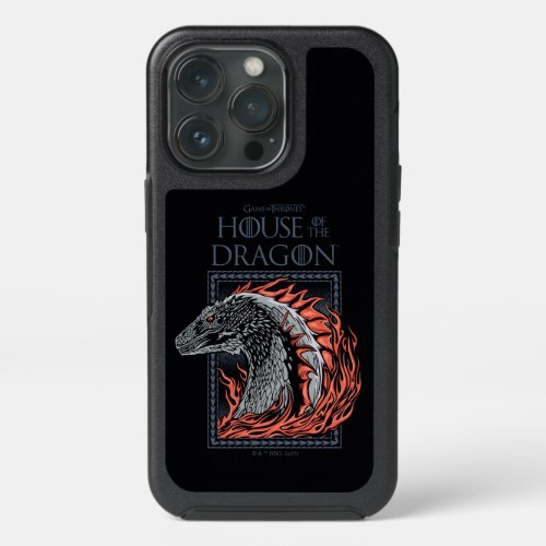 HOUSE OF THE DRAGON  Dragon Profile in Flames iPhone 13 Pro Case