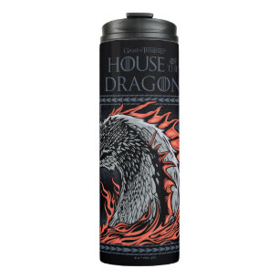 HOUSE OF THE DRAGON Dragon Profile in Flames Thermal Tumbler