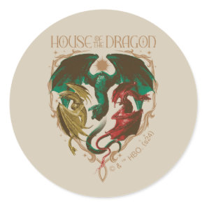 House of the Dragon | Dragon Shield Classic Round Sticker