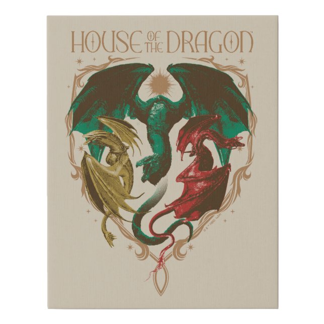 House of the Dragon | Dragon Shield Faux Canvas Print (Front)