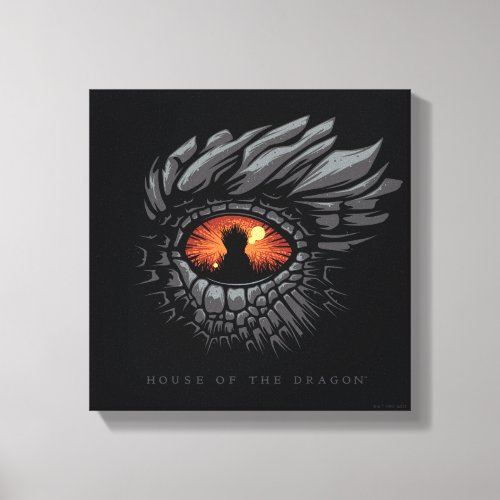 HOUSE OF THE DRAGON  Dragons Eye Iron Throne Canvas Print