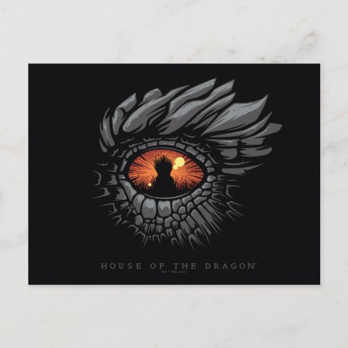 HOUSE OF THE DRAGON  Dragons Eye Iron Throne Postcard