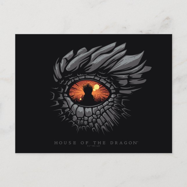 HOUSE OF THE DRAGON | Dragon's Eye Iron Throne Postcard (Front)