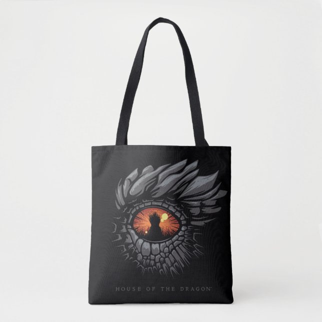 HOUSE OF THE DRAGON | Dragon's Eye Iron Throne Tote Bag (Front)