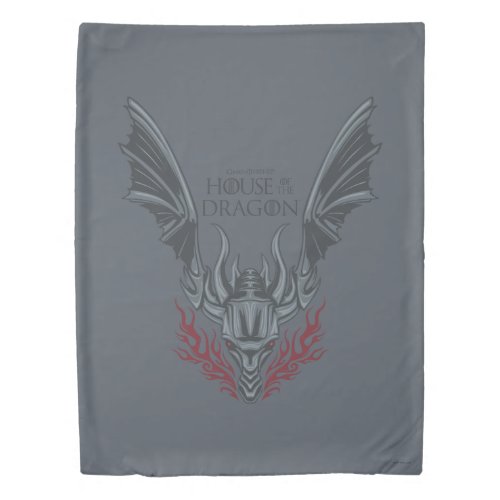 HOUSE OF THE DRAGON  Fire_Breathing Dragon Head Duvet Cover