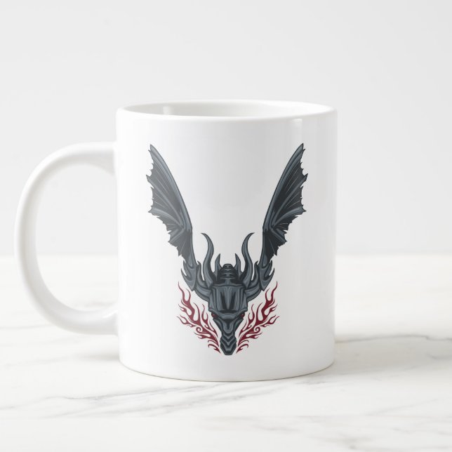 HOUSE OF THE DRAGON | Fire-Breathing Dragon Head Giant Coffee Mug (Left)