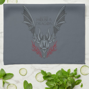 HOUSE OF THE DRAGON Fire-Breathing Dragon Head Kitchen Towel