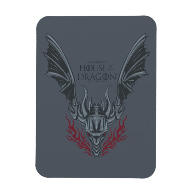 HOUSE OF THE DRAGON | Fire-Breathing Dragon Head Magnet (Vertical)