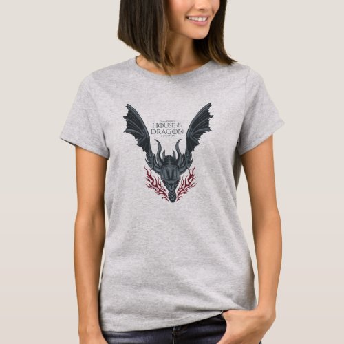 HOUSE OF THE DRAGON  Fire_Breathing Dragon Head T_Shirt