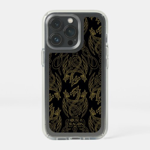 HOUSE OF THE DRAGON  Gold Filigree Dragon Pattern Speck iPhone 13 Pro Case
