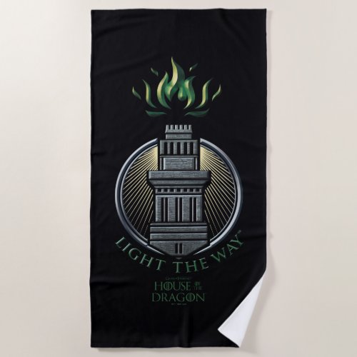 HOUSE OF THE DRAGON  House Hightower Sigil Beach Towel