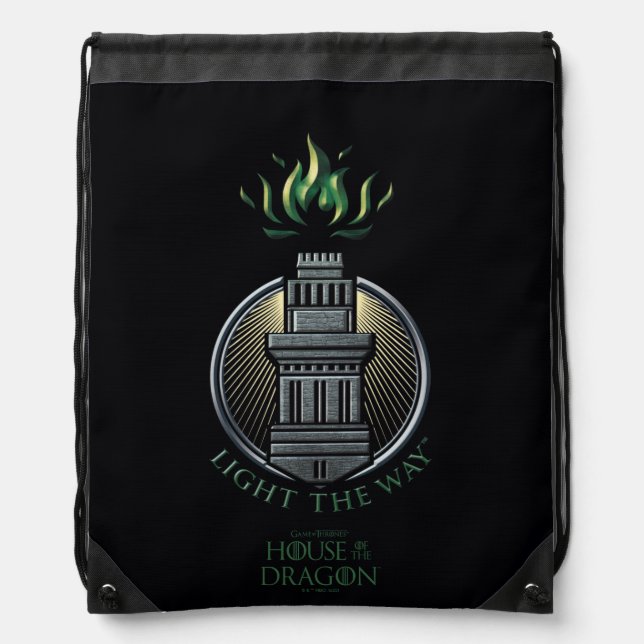 HOUSE OF THE DRAGON | House Hightower Sigil Drawstring Bag (Front)