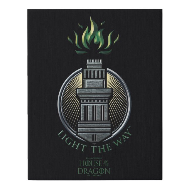 HOUSE OF THE DRAGON | House Hightower Sigil Faux Canvas Print (Front)