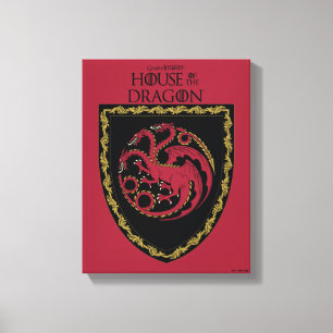 HOUSE OF THE DRAGON   House Targaryen Crest Canvas Print