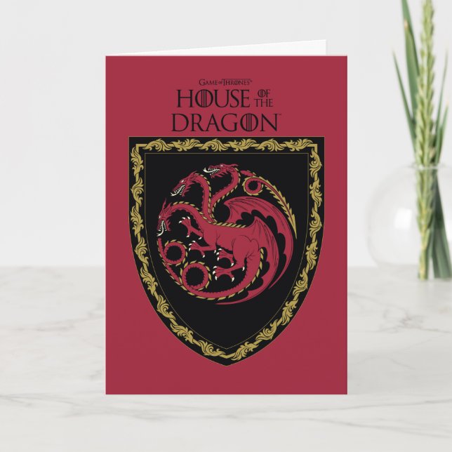 HOUSE OF THE DRAGON | House Targaryen Crest Card (Front)