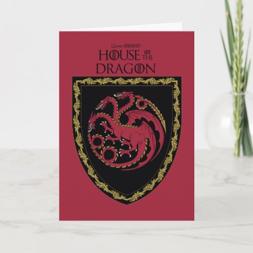 HOUSE OF THE DRAGON  House Targaryen Crest Card