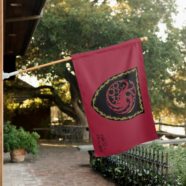 HOUSE OF THE DRAGON | House Targaryen Crest House Flag (In SItu)
