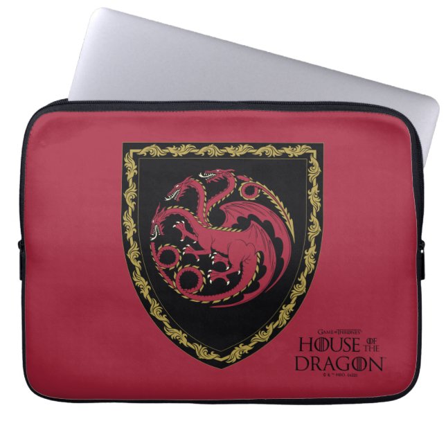 HOUSE OF THE DRAGON | House Targaryen Crest Laptop Sleeve (Front)