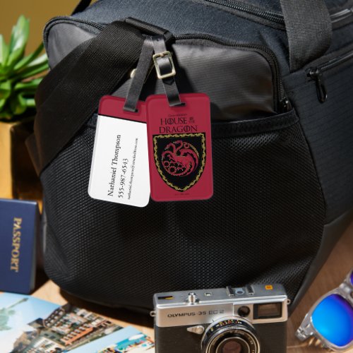 HOUSE OF THE DRAGON  House Targaryen Crest Luggage Tag