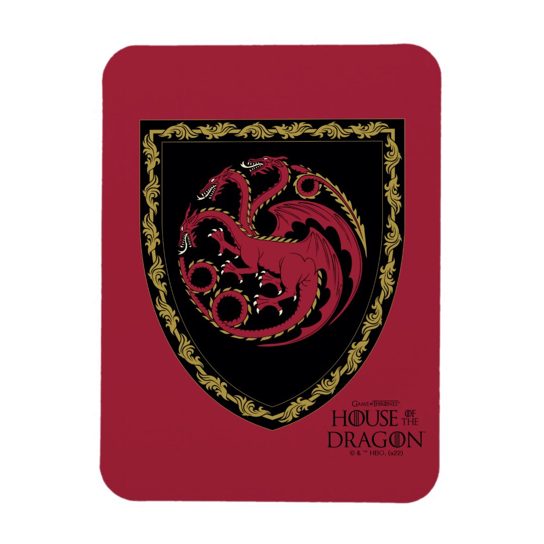 HOUSE OF THE DRAGON | House Targaryen Crest Magnet | Zazzle