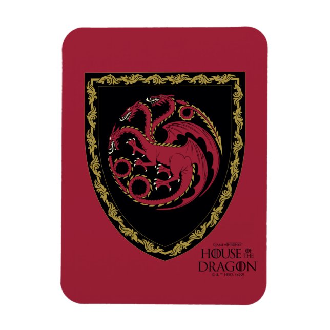 HOUSE OF THE DRAGON | House Targaryen Crest Magnet (Vertical)
