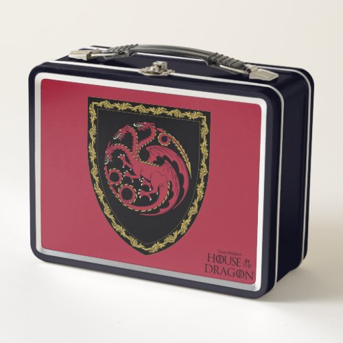 HOUSE OF THE DRAGON  House Targaryen Crest Metal Lunch Box