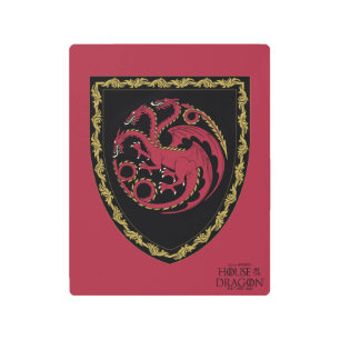 HOUSE OF THE DRAGON   House Targaryen Crest Metal Print