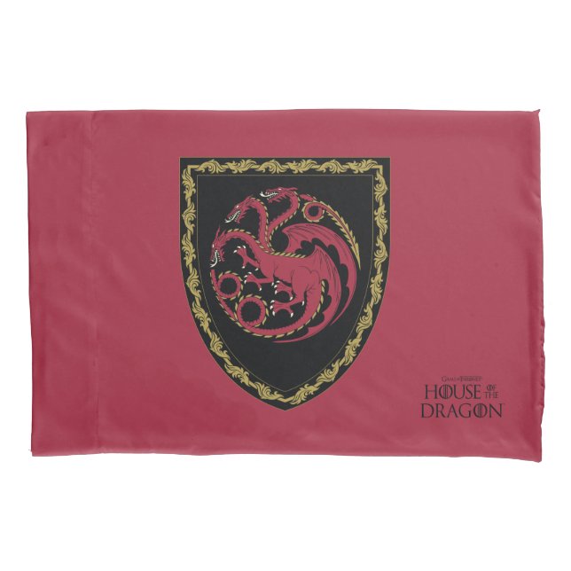 HOUSE OF THE DRAGON | House Targaryen Crest Pillow Case (Front)