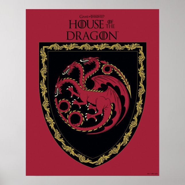 HOUSE OF THE DRAGON | House Targaryen Crest Poster (Front)