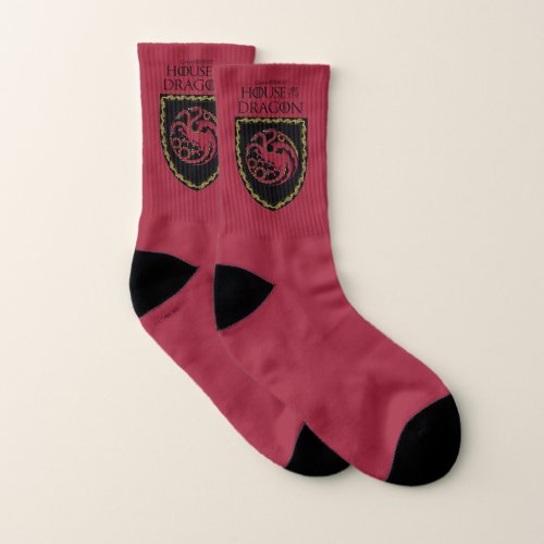 HOUSE OF THE DRAGON  House Targaryen Crest Socks