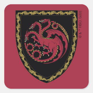 HOUSE OF THE DRAGON | House Targaryen Crest Square Sticker