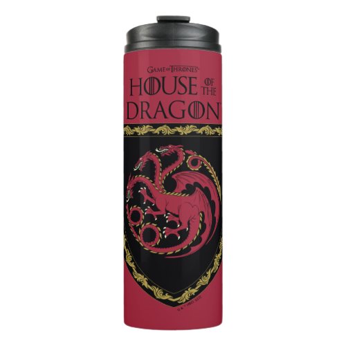 HOUSE OF THE DRAGON  House Targaryen Crest Thermal Tumbler