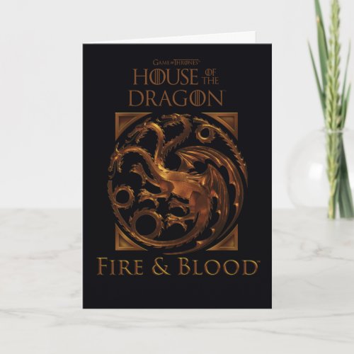 HOUSE OF THE DRAGON  House Targaryen Sigil Card