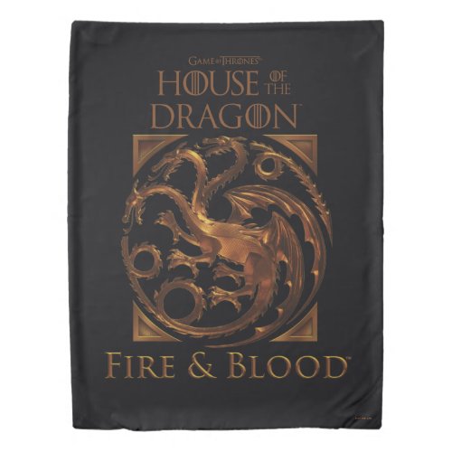 HOUSE OF THE DRAGON  House Targaryen Sigil Duvet Cover