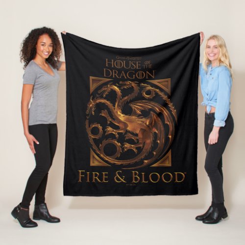 HOUSE OF THE DRAGON  House Targaryen Sigil Fleece Blanket
