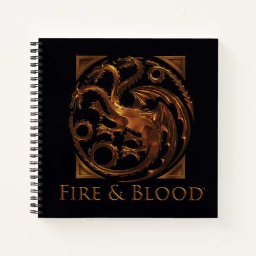 HOUSE OF THE DRAGON  House Targaryen Sigil Notebook