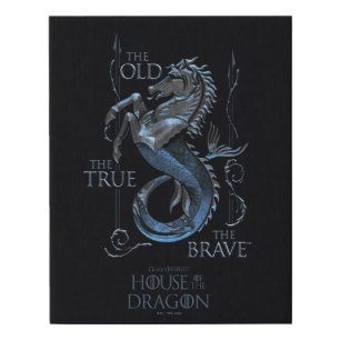 HOUSE OF THE DRAGON   House Velaryon Sigil Faux Canvas Print
