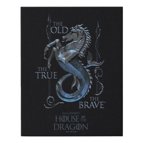 HOUSE OF THE DRAGON  House Velaryon Sigil Faux Canvas Print