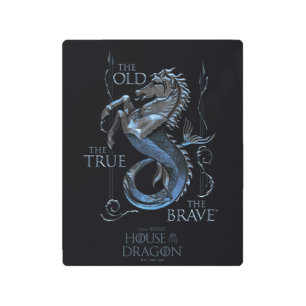 HOUSE OF THE DRAGON   House Velaryon Sigil Metal Print