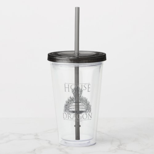 HOUSE OF THE DRAGON  Iron Throne Graphic Acrylic Tumbler