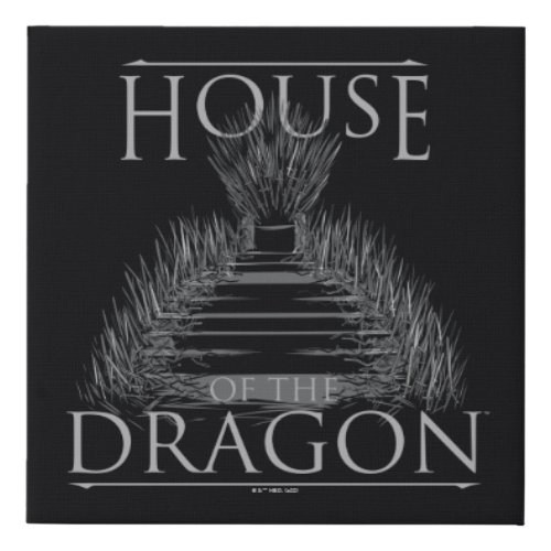 HOUSE OF THE DRAGON  Iron Throne Graphic Faux Canvas Print