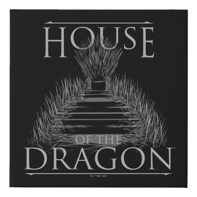 HOUSE OF THE DRAGON | Iron Throne Graphic Faux Canvas Print (Front)